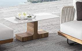 An outdoor coffee table is essential in any exterior lounge furniture arrangement. Block Outdoor Coffee Tables En