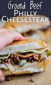 Saute those in some olive oil and toss in a bit of garlic at the end. These Ground Beef Philly Cheesecake Sandwiches Are Always A Hit With The Family Or Served At Parties You Can Use Philly Cheese Steak Cheesesteak Beef Recipes