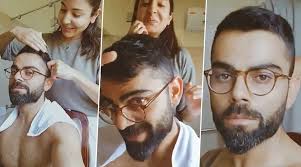 Virat kohli latest hairstyles.virat kohli new hairstyles and haircut.virat kohli beard.best virat kohli hairstyles.indian captain.trendy stylish hairstyles. Cricket News Virat Kohli New Hairstyle Anushka Sharma Gives Indian Cricket Team Captain Haircut Latestly
