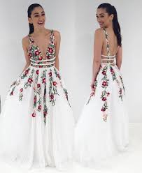 Shop rose dresses at affordable prices from best rose dresses store milanoo.com. Prom Dress White With Flowers Off 64 Www Daralnahda Com