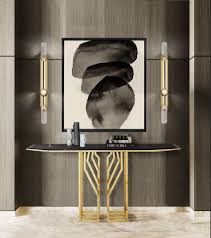 Personalize your living space by displaying your favorite flowers, photos, and accessories on one our modern console table. Eye Catching Modern Console Tables For A Statement Entryway Covet House Blog