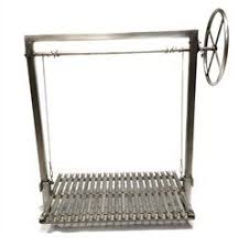 The Chimichurri Stainless Steel Argentine Grill Kit For Wood Or Charcoal Grilling With No Brasero Side Wheel Fi Grill Kit Argentine Grill Stainless Steel Bbq