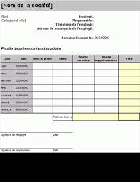 Exemples et modèles de cv à télécharger gratuit au format word. Feuille De Temps Hebdomadaire