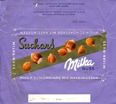 milka milk chocolate with nuts 100g about 1960 suchard schokolade ges m b h bludenz vorarlberg austria alimentacion imprimibles