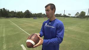 If the football is snapped directly back to you, catch it by holding your hands straight out in front. The Drop How To Punt A Football Series By Img Academy Football 2 Of 5 Youtube