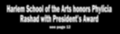Harlem School of the Arts honors Phylicia Rashad with Presidents Award