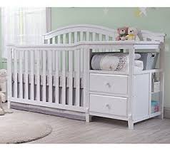 Sorelle Berkley Crib And Changer Qvc Com In 2020 Crib With Changing Table Crib And Changing Table Combo Baby Nursery Furniture