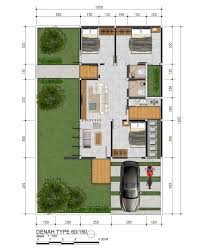 Maybe you would like to learn more about one of these? 60 Denah Rumah Minimalis 1 2 Lantai Type 36 45 60 70 Dll