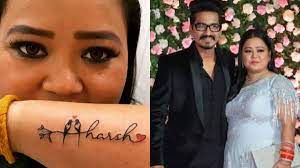 I love my tattooed husband. Bharti Singh Gets Husband Haarsh S Name Tattooed On Her Arm As Birthday Gift His Reaction Is The Cutest Tv News India Tv