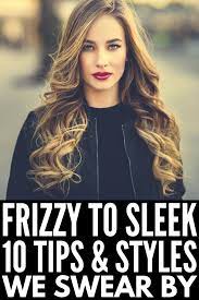 Tame Your Mane 20 Best Products And Hairstyles For Frizzy Hair Dry Frizzy Hair Shoulder Length Wavy Hair Hair Styles