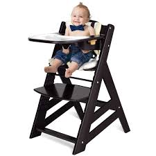 Ships free orders over $39. Amazon Com Costzon Wooden High Chair Baby Dining Chair With Adjustable Height Removable Tray 5 Point Safety Harness Padded Cushion Perfect Toddlers Feeding Chair Baby