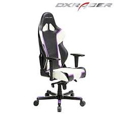 Dxracer Oh Rh110 Nwv High Back Racing Style Office Chair Pu Black White Violet Gaming Chair Sport Chair Reclining Office Chair