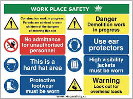 Instruct Prepare And Retrain Your Employees About The Workplace Risks To Promote Workplace Safet Health And Safety Construction Site Safety Construction Signs