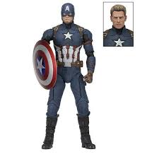 Iron man and captain america lead their own avengers' teams into a super hero civil war! Chris Evans Captain America Civil War 1 4 Scale 18 Inch Figure Neca Reel Toys For Sale Online Ebay