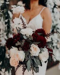 Download this premium vector about beautiful maroon wedding invitation set, and discover more than 15 million professional graphic resources on freepik. Gallery Greenery Blush And Burgundy Wedding Bouquet 5 Deer Pearl Flowers