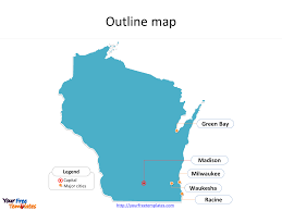 Check out our wisconsin outline vector selection for the very best in unique or custom, handmade pieces from our shops. Wisconsin Map Powerpoint Templates Free Powerpoint Template