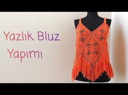 Yazlik Motifli Bluz Bustiyer Yapimi Youtube Bluz Bustiyerler Tig Isleri