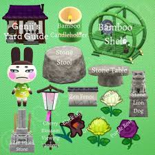 Julia On Instagram Genji S Yard Guide Who Else Do You Want To See Guides For Ma In 2021 Animal Crossing Characters Animal Crossing 3ds Animal Crossing Villagers