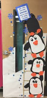 Penguin Winter Classroom Door Decorating Christmas Classroom Door School Door Decorations January Door Decorations