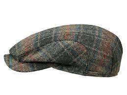 Wigens Swedish Plaid Contemporary Cap- 100% Bristish Wool (101341)(56)  Bottle Green at Amazon Mens Clothing store