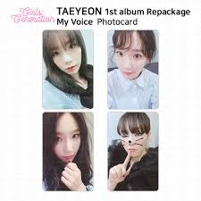 SNSD GG Taeyeon 1st Album Repackage My Voice Photocard Deluxe Edition KPOP  K-POP