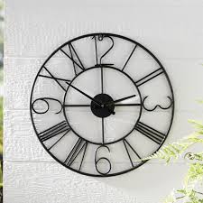 New listinglarge outdoor home decor deeptone wind chimes hanging decorations chapel bells. Better Homes And Gardens Black Metal Outdoor Decorative Hanging Clock Wall Art Decor 22lx1 4wx22h Inches Walmart Com Walmart Com