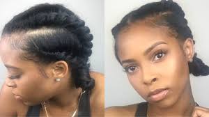 Half up half down sew in. How To Flat Twist With Extensions Youtube