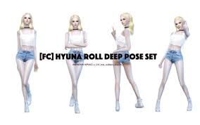 Flower Chamber Hyuna Roll Deep Pose Set Sims 4 Sims Sims 4 Update