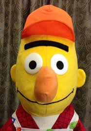 SESAME STREET BERT 32" LARGE PLUSH HANDYMAN STUFFED DOLL ERNIE