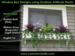 Does anyone have any ideas on doing this to vinyl siding? Outdoor Fake Flowers A Window Box Collection Window Box Flowers Window Box Plants Window Box