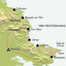 Carte Collioure Cadaques La Cote Vermeille De Criques En Sommets Crique Mer France Banyuls