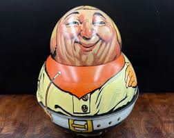 Roly Poly Cowboy Vintage Bristol Ware Tobacco Tin