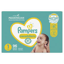 Pampers swaddlers diapers, size 1, 20 count pack of 2 (total of 40. Pampers Swaddlers 96 Count Size 1 Super Pack Diapers Bed Bath Beyond