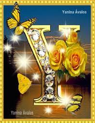 Letra Y Mariposas Y Rosas Amarillas Editado Por Yanina Avalos Alphabet