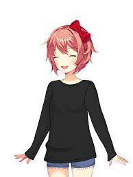 Sayori With Mc S Hoodie Ddlc Literature Club Anime Art Fantasy Anime People
