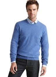 Bloomingdales Mens Light Blue Pure Cashmere Crewneck Sweater Small S Mens Workwear Crew Neck Sweater Mens Office Wear
