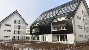 City illustration set of towered. Solar Heated Multi Family Buildings Gain Popularity In Germany Solarthermalworld