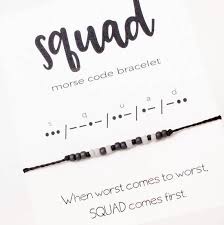 Matching Bracelets For Friends Unique Friendship Gifts Squad Etsy Morse Code Bracelet Squad Gift Unique Friendship Bracelets