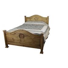 Complete Rustic Wood Bed With Carved Texas Star Queen Rustic Bedroom Furniture Wood Beds Rustic Living Room Furniture