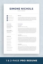 Professional Resume Template For Word Pages Executive Etsy Resume Template Professional Modern Resume Template Resume Template