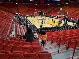 americanairlines arena section 102 miami heat