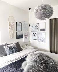A Grey And White Bedroom By The Aesthetic Eye Pink Living Room Decor Scandinavian Decor Room Ideas Aesthetic
