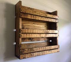 Rustic Spice Rack With 3 Shelves Kitchen Organizer Rustic Kitchen Shelves Diy Spice Rack Wall Mounted Bookshelves Wooden Spice Rack