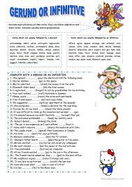 Gerund Or Infinitive Worksheet Free Esl Printable Worksheets Made By Teachers English Grammar Worksheets Teaching English Grammar English Grammar