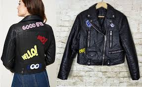 Forever 21 Womens Black Goodbye Patch Faux Leather Moto Biker Jacket Lined S M Biker Jacket Jackets Forever 21 Women