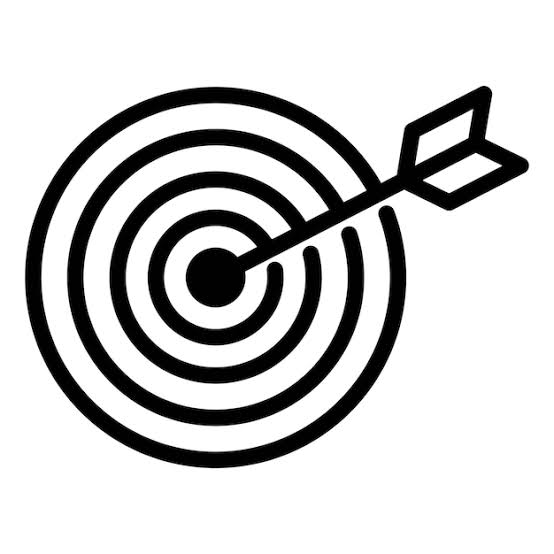 Target icon on transparent background | Premium Vector