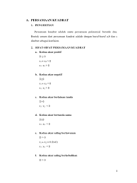Persamaan Kuadrat Benar Salinan