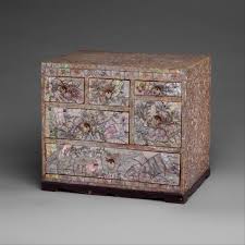 Made of solid wood, which is a durable and warm natural material. Small Chest Of Drawers With Decoration Of Flowers Birds And Insects Korea Late Joseon Dynasty 1392 1910 The Metropolitan Museum Of Art