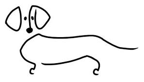Black And White Dachshund Face Clipart Daschund Line Drawing Dachshund Tattoo Dachshund Dachshund Art