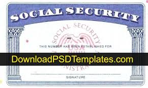 Social Security Number Template Sample Example New Latest Updated Card Templates Free Social Security Card Card Template